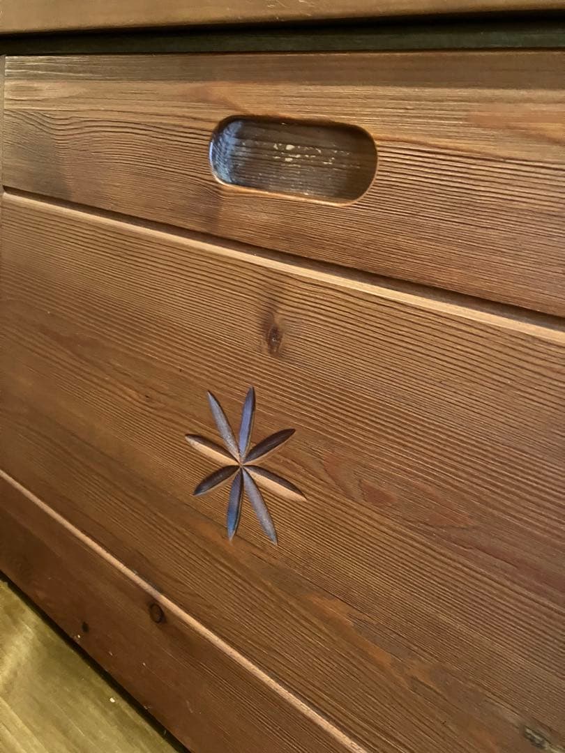 アンティーク　レトロ　チェスト　タンス　収納ラック　木目調　学習机 事務机　本棚