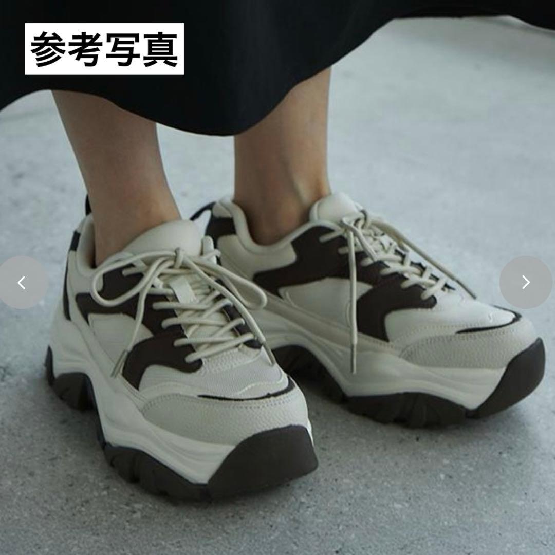 田中里奈 mysa closet ダッドスニーカー Lサイズ 濃茶 完売品 - メルカリ