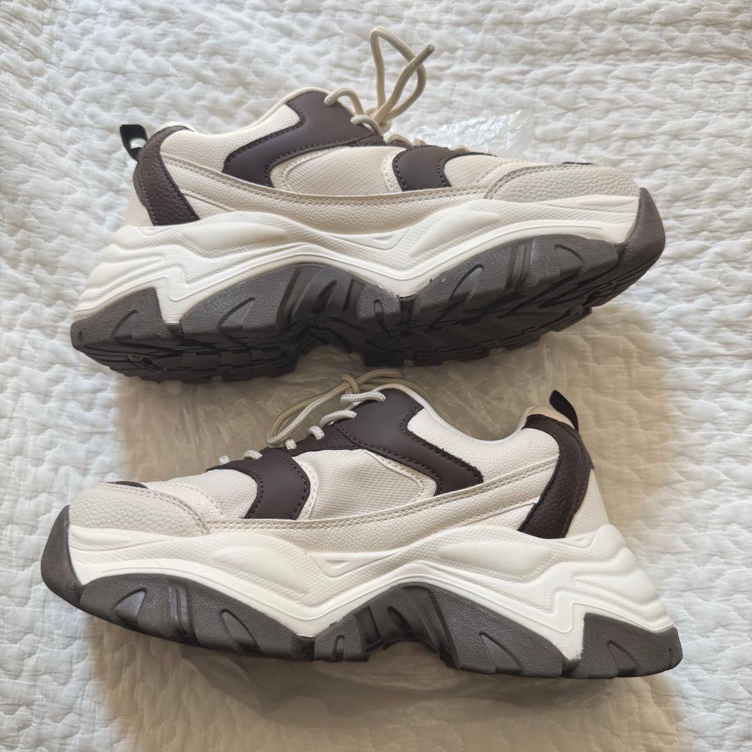 田中里奈 mysa closet ダッドスニーカー Lサイズ 濃茶 完売品 - メルカリ