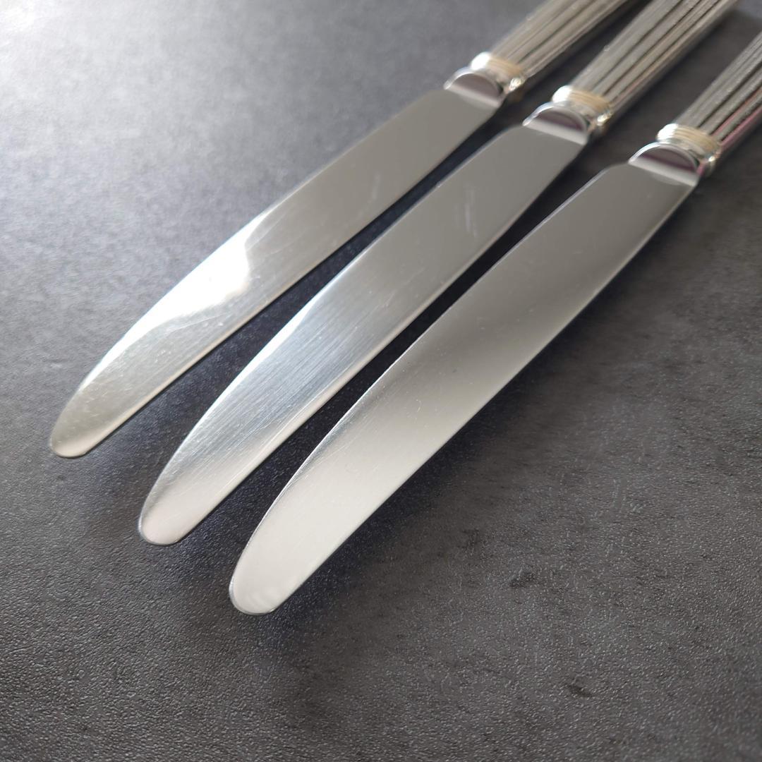 格安 希少 クリストフル アリアゴールドリング テーブルナイフ 3点