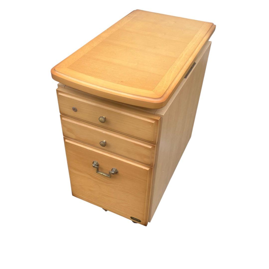 レア！　maruni マルニ家具　３段チェスト　学習机 サイドテーブル　テーブル