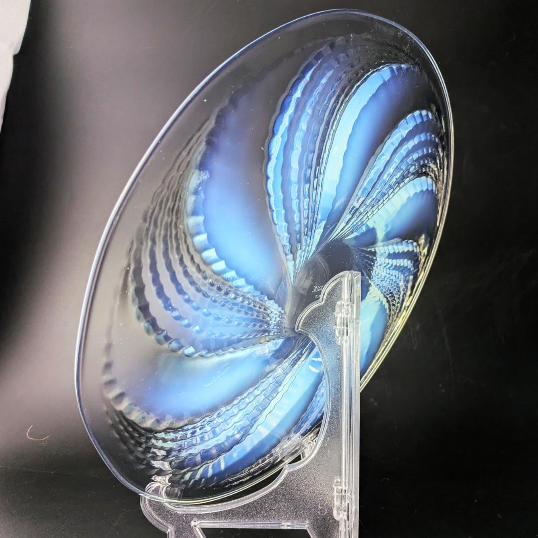 本人作 ルネ・ラリック フルロン 大皿 28cm オパルセント1935