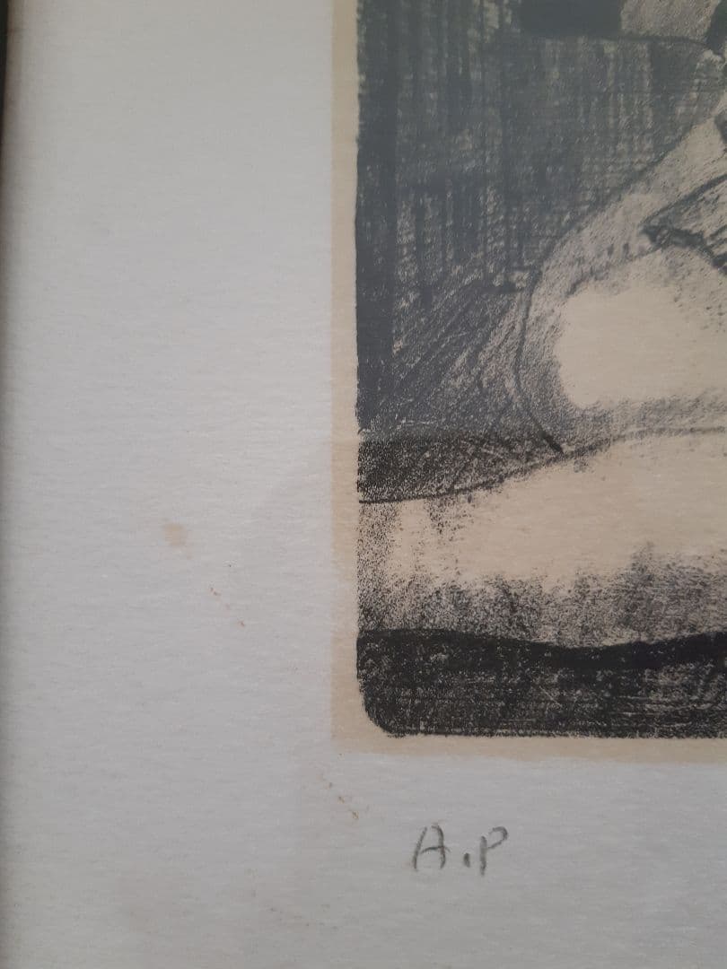 美品 藤田嗣治「香水」（挿画詩集「四十雀」より）リトグラフ