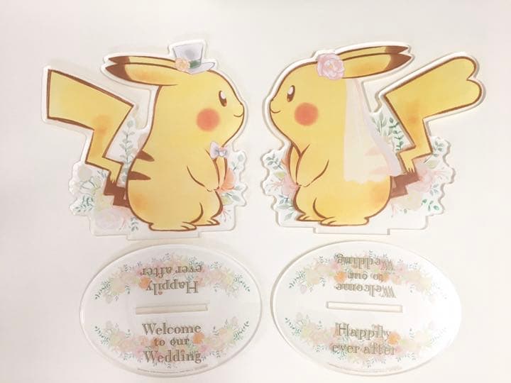 非売品】ポケモンブライダル ピカチュウウェルカムボード、ペーパー