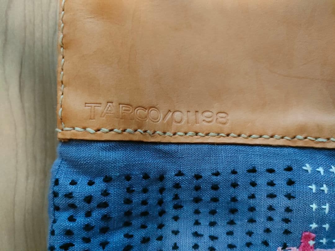 TARCO カラフル刺繍＆裂織バッグ トートバッグ　刺繍　パッチワーク【希少】