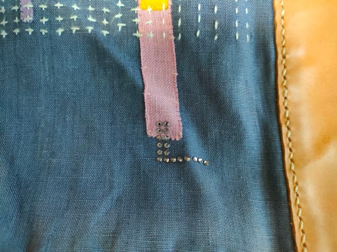 TARCO カラフル刺繍＆裂織バッグ トートバッグ　刺繍　パッチワーク【希少】