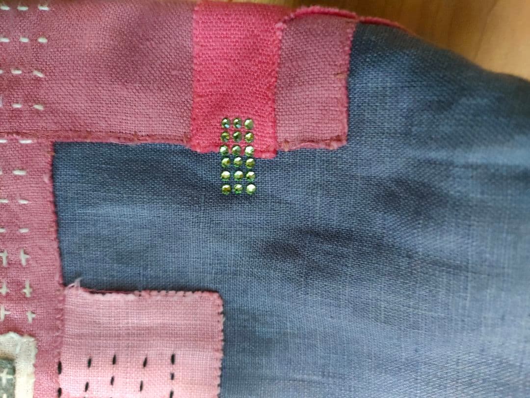 TARCO カラフル刺繍＆裂織バッグ トートバッグ　刺繍　パッチワーク【希少】