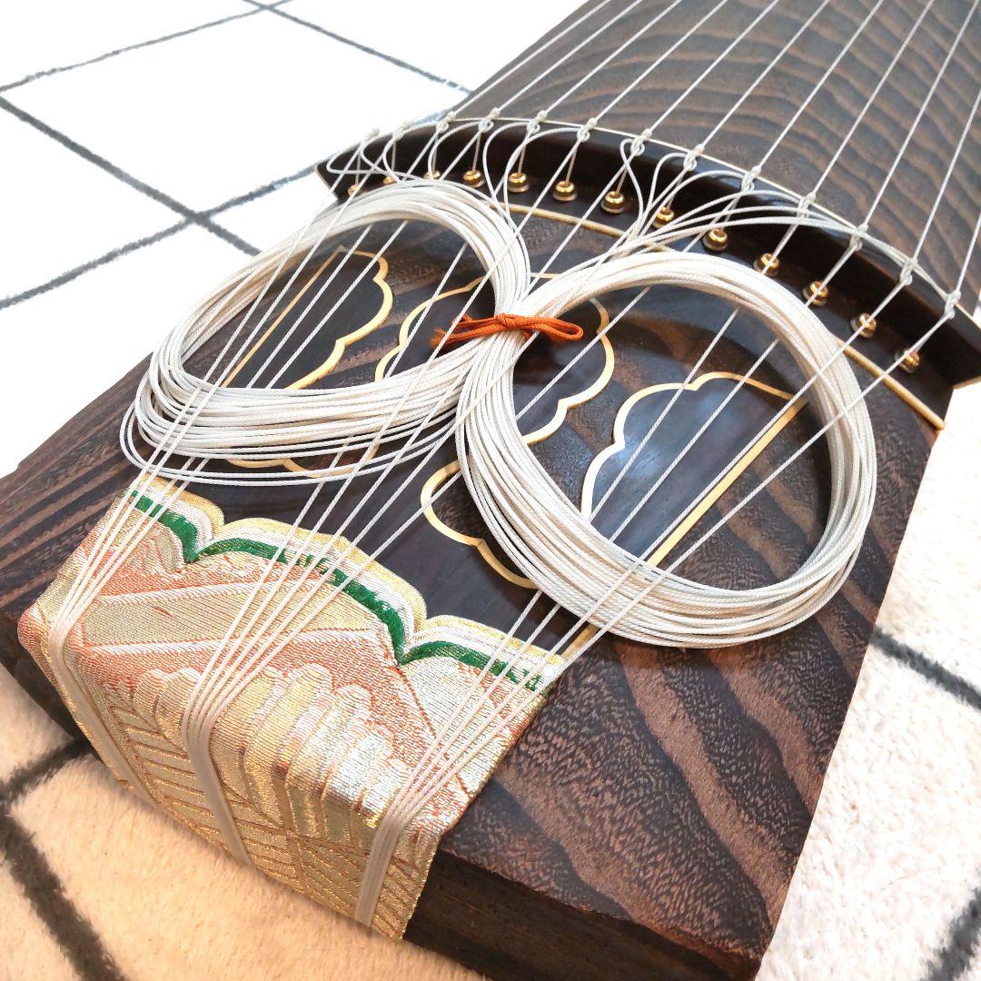 くり甲 綾杉彫り 刳甲 琴 13弦