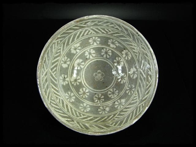 彫三島 茶碗 信楽 奥田 英山 茶道具 c571 - メルカリ