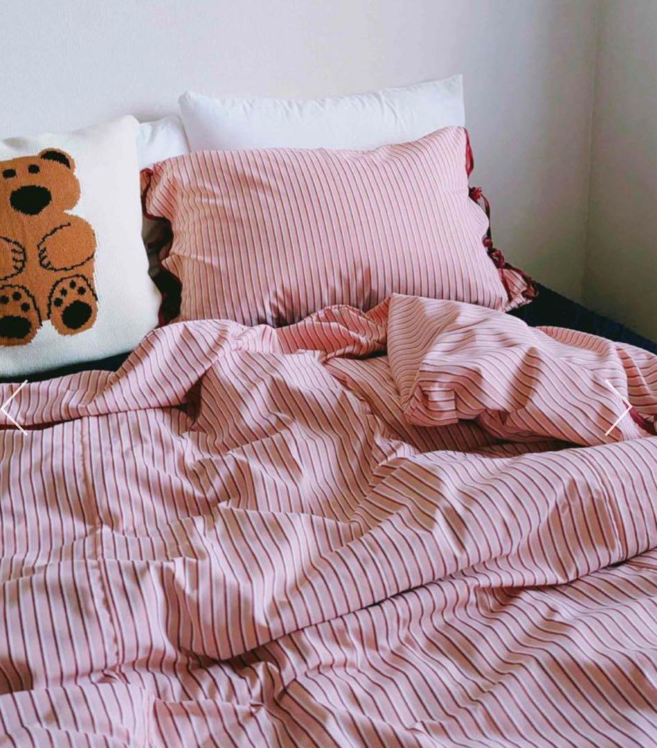 casselini ストライプ布団カバーセット