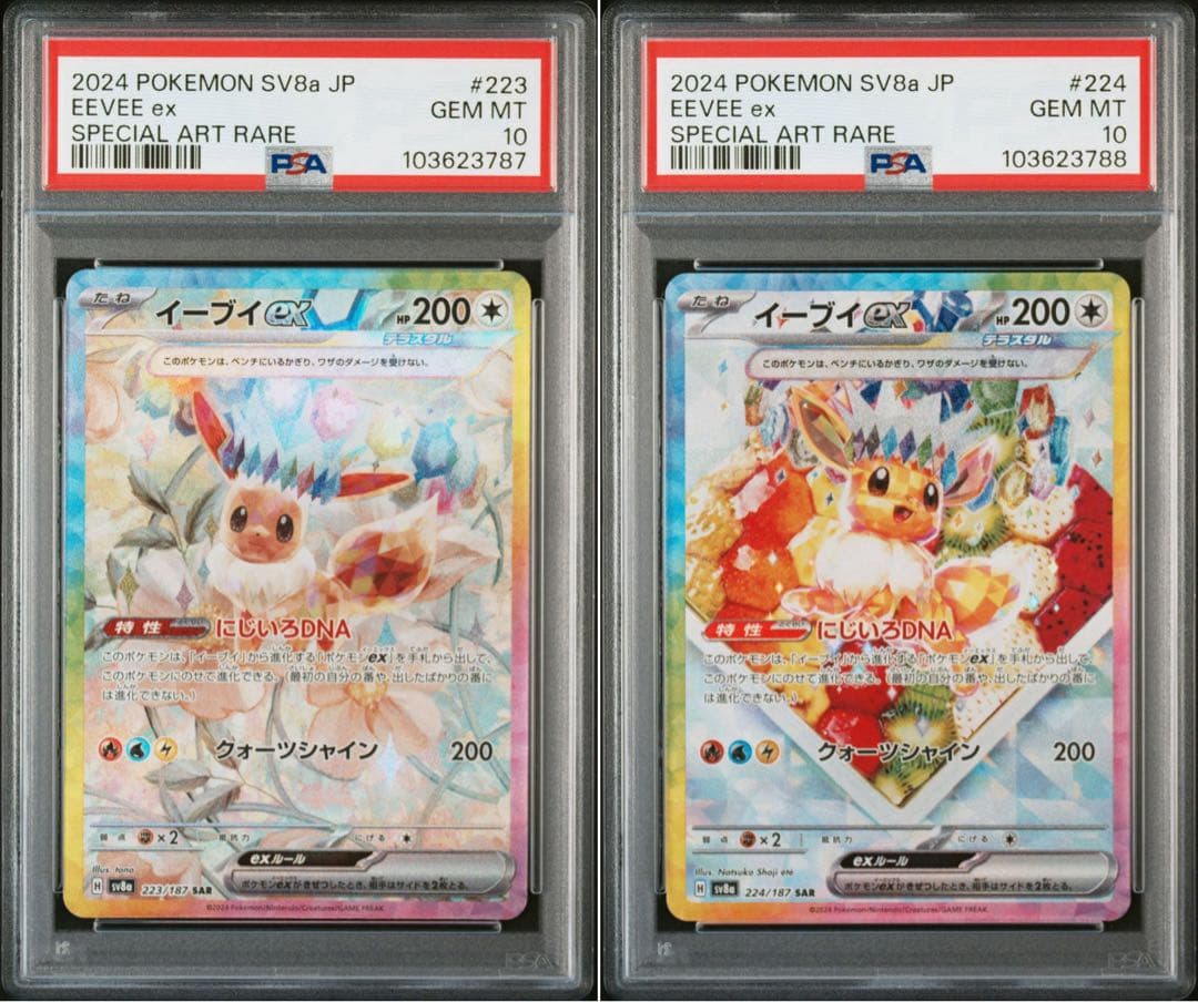 ポケカ イーブイex SAR PSA10 連番 テラスタルフェスex ブイズ