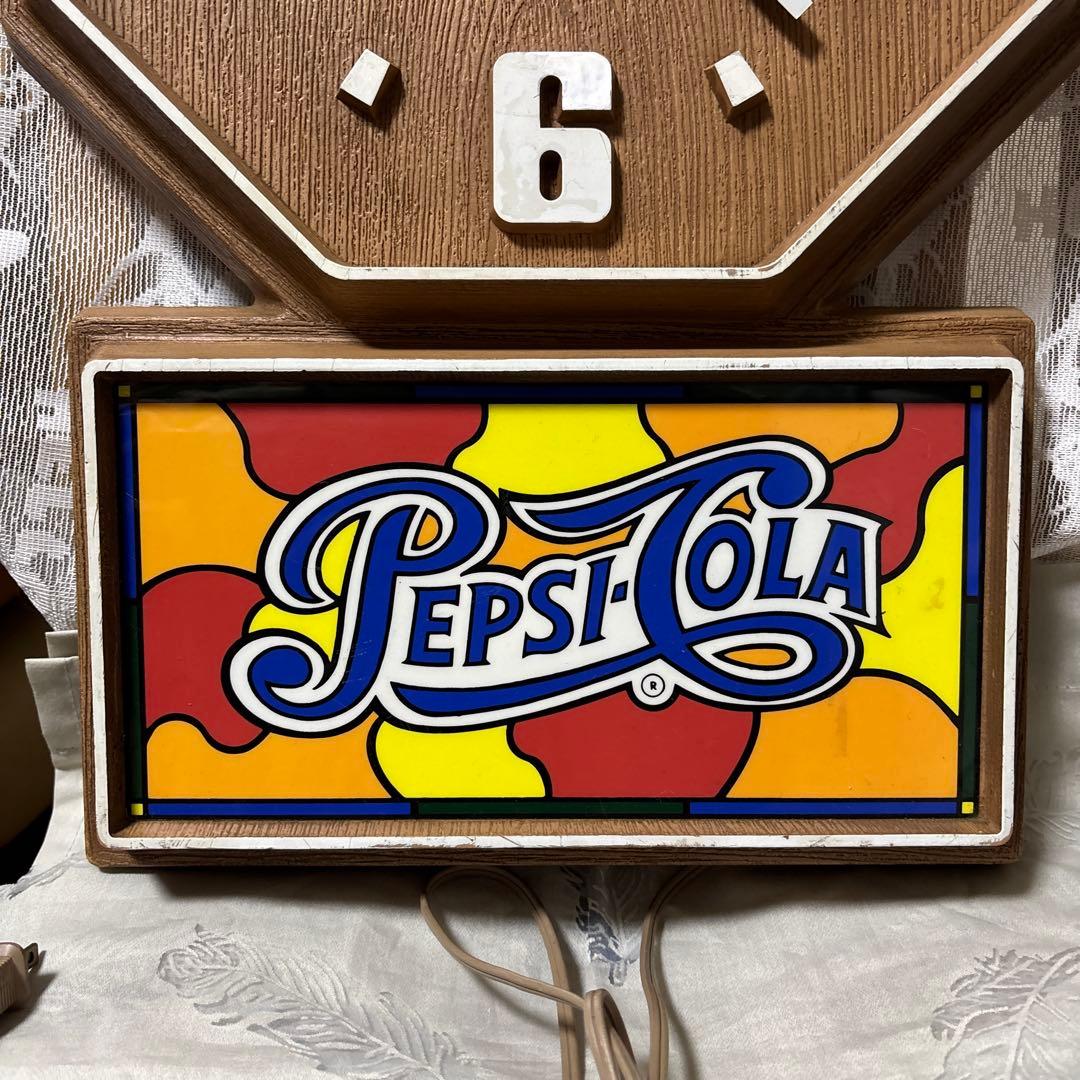 PEPSI-COLA ペプシコーラ レトロ 壁掛け時計 通電式 ヴィンテージ