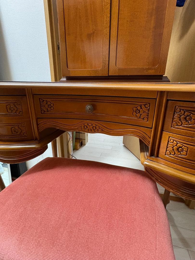 【美品】イタリア 家具 ヴェローナクラシックドレッサー&スツール 猫脚