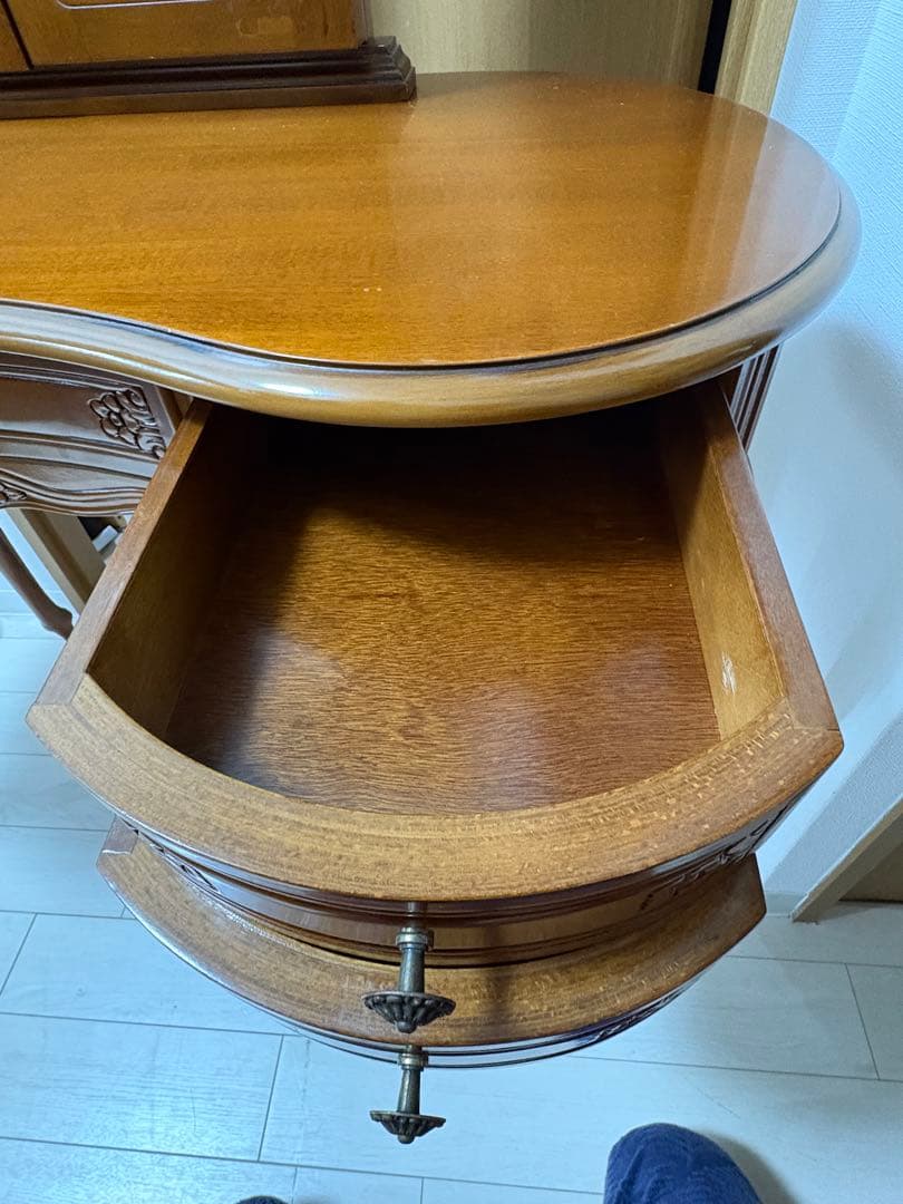 【美品】イタリア 家具 ヴェローナクラシックドレッサー&スツール 猫脚