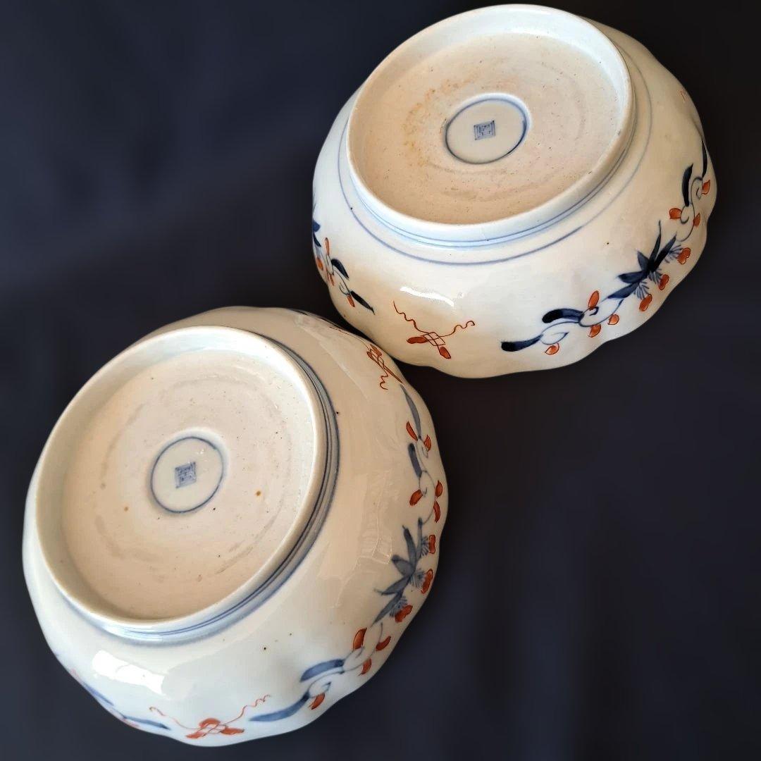 ご成約者様専用」です。 「金彩うさぎに 青海波」古伊万里皿 2点まとめ