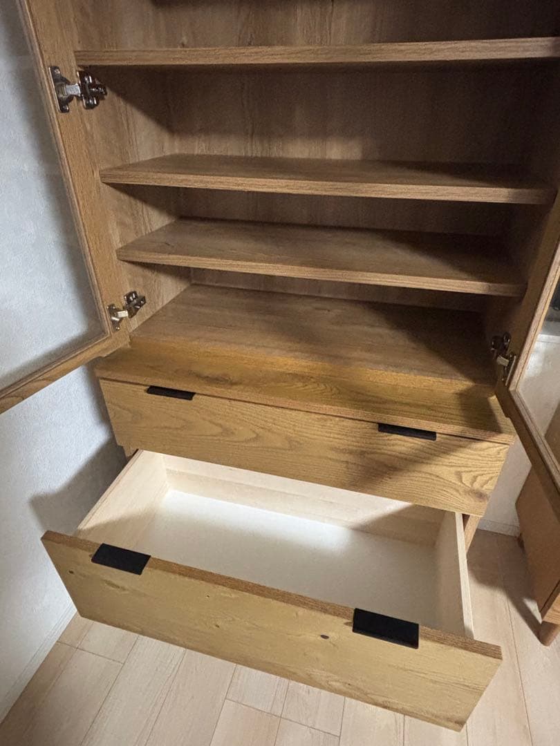 【m商品】unico ウニコ ADDAY(アディ)　カップボード W820