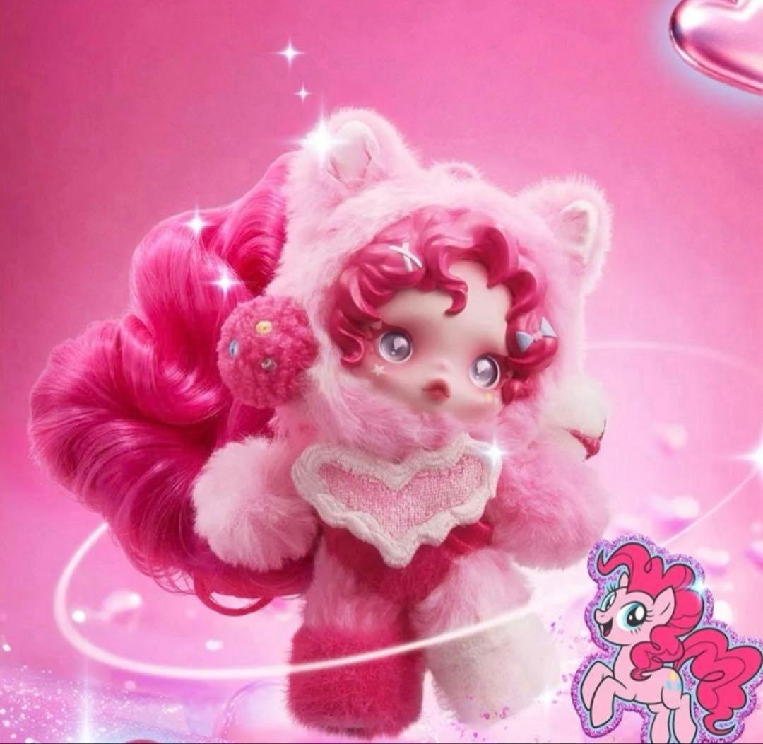 ポップマート スカルパンダ×マイリトルポニー ぬいぐるみ Pinkie Pie