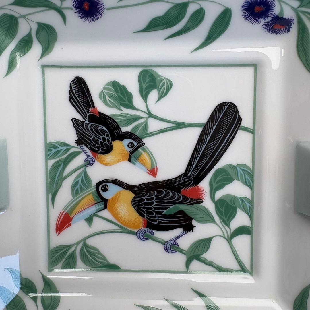 【希少・箱付】エルメス HERMES 灰皿 アッシュトレイ トゥカン 鳥モチーフ