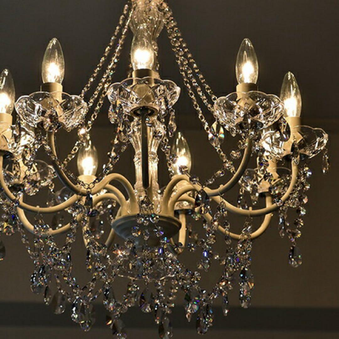 商品名アスフォークリスタル使用 Build /ビルド 9灯シャンデリアWH