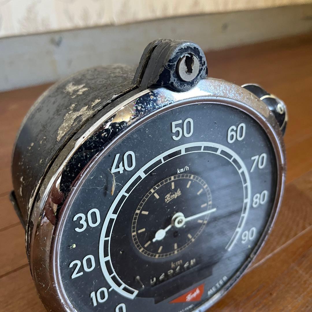 アンティーク】ジャンク品 鉄道部品 スピードメーター 速度計 TCO8-7/F