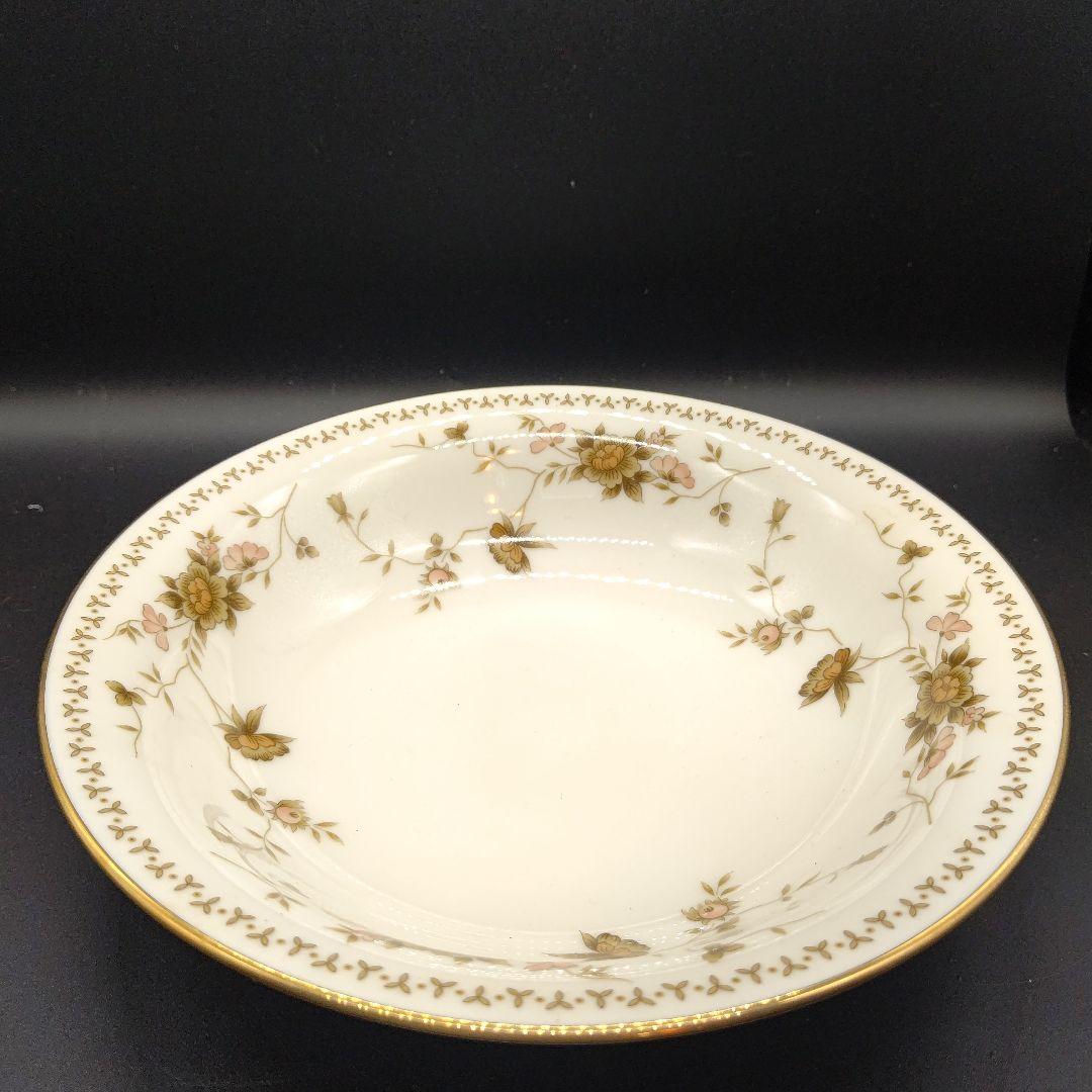 新品ノリタケコンテンポラリー花柄プレート5種　計25枚　金彩金縁