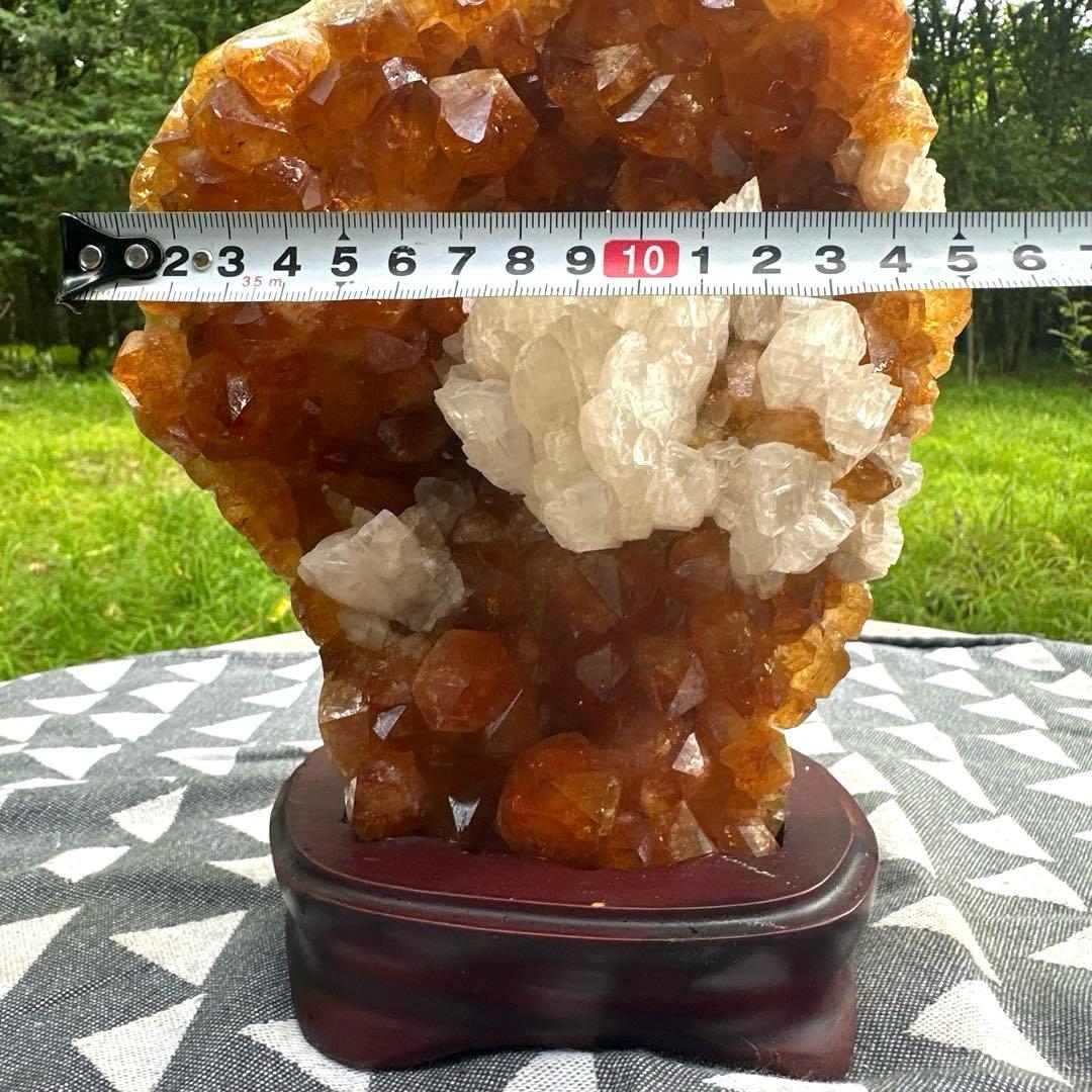 特価　カルサイトインシトリンクラスター　23