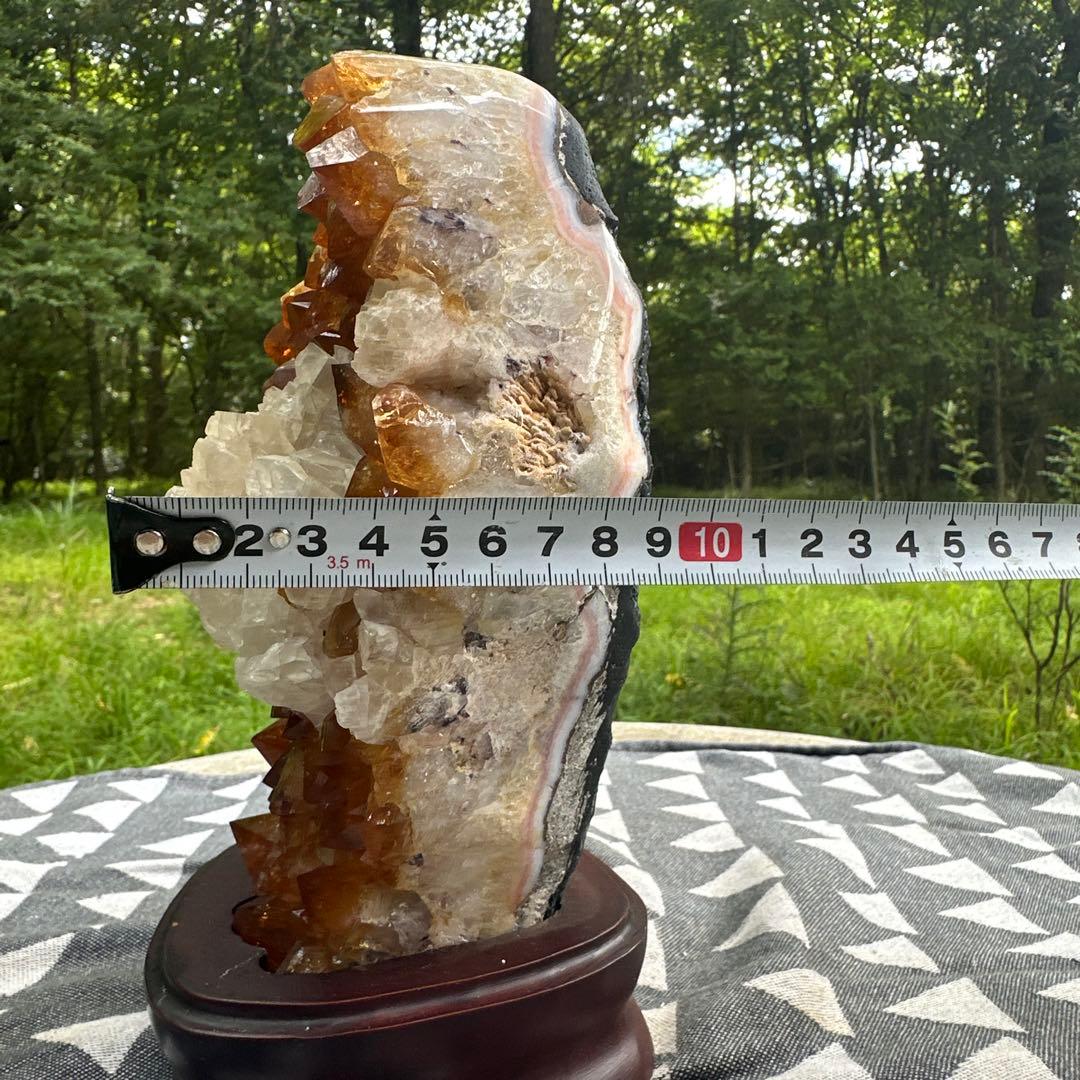 特価　カルサイトインシトリンクラスター　23