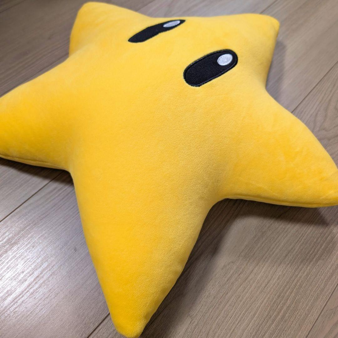 USJ限定 マリオ スター ハテナブロック ビーズクッション ぬいぐるみ