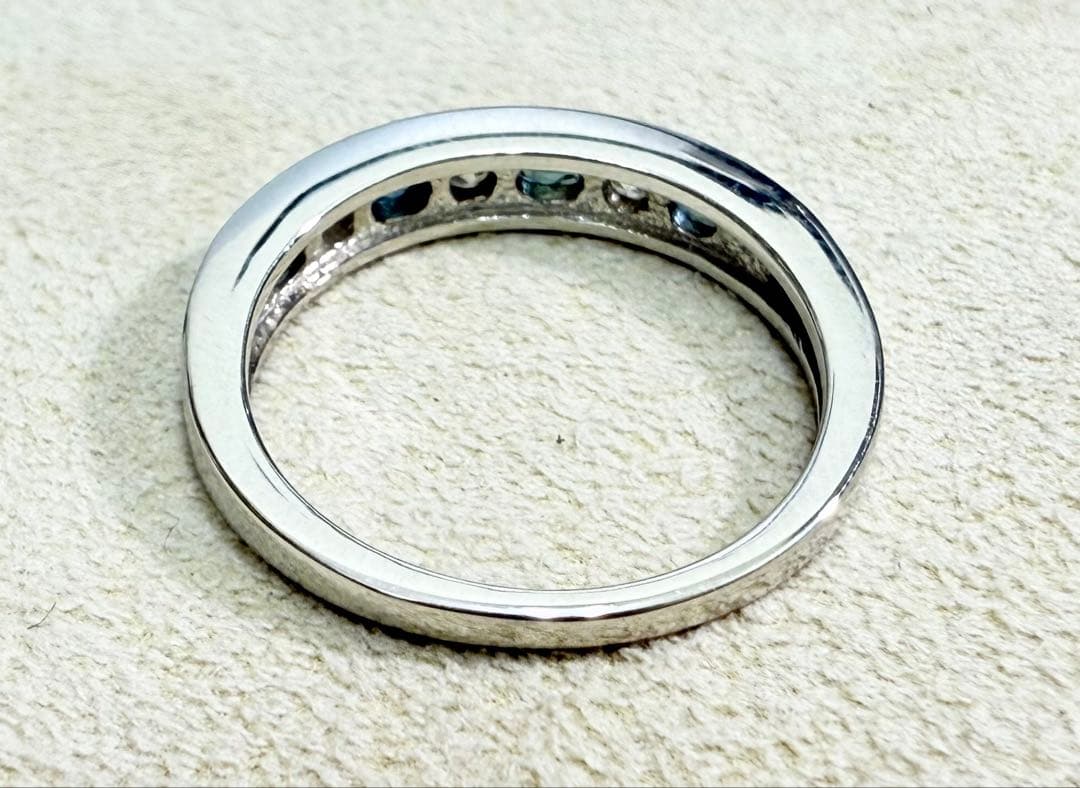 極美品！　アレキサンドライト　0.34ct Pt950 リング（No.8179）