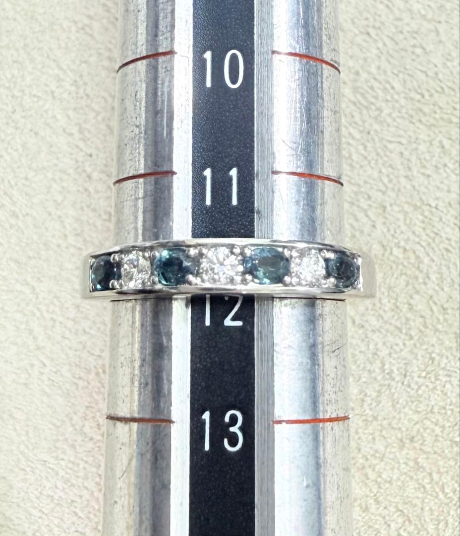 極美品！　アレキサンドライト　0.34ct Pt950 リング（No.8179）