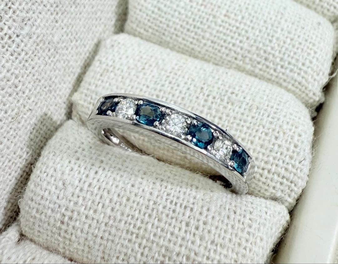 極美品！　アレキサンドライト　0.34ct Pt950 リング（No.8179）