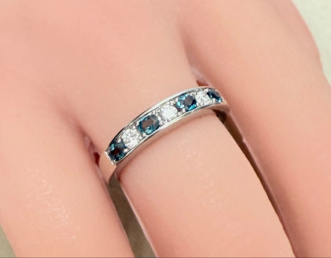 極美品！　アレキサンドライト　0.34ct Pt950 リング（No.8179）