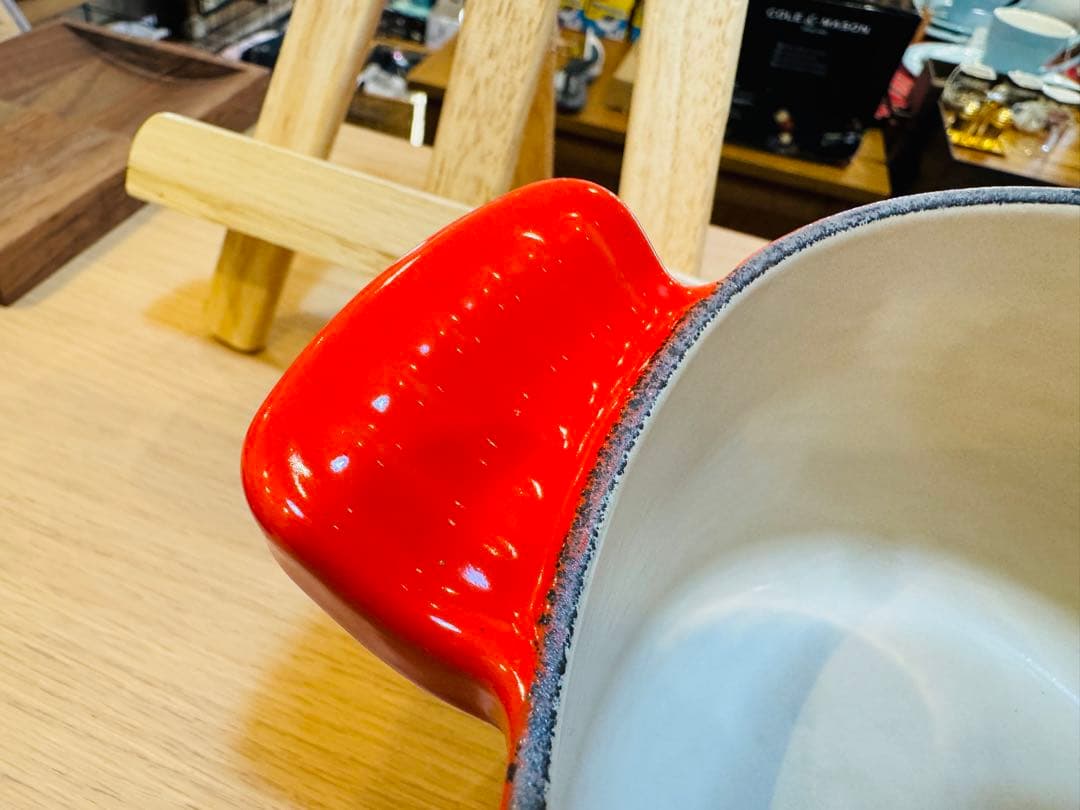 A8002【ルクルーゼ】ココット ダムール 両手鍋 20cm チェリーレッド