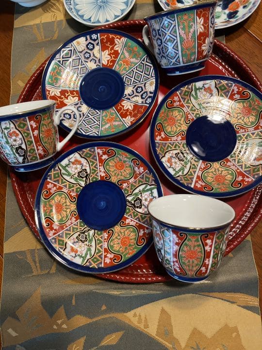 有田焼　伊万里　仁祥窯　カップ&ソーサー　3客