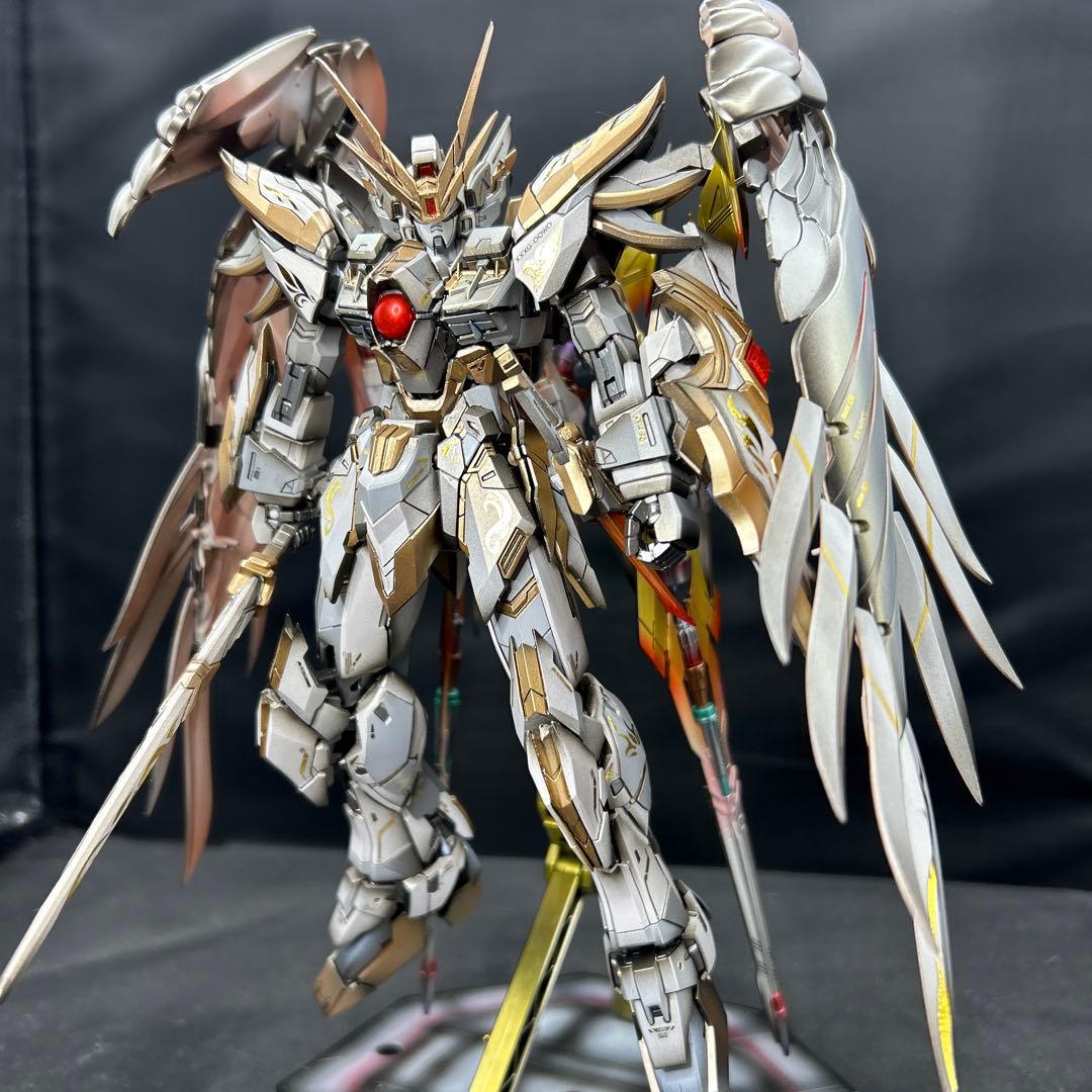 ガンプラ 塗装済み完成品 ウィングガンダムゼロ ew MG ミキシング