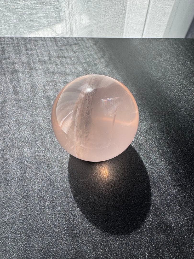超高品質 ジェミーローズクォーツ スフィア　モザンビーク産