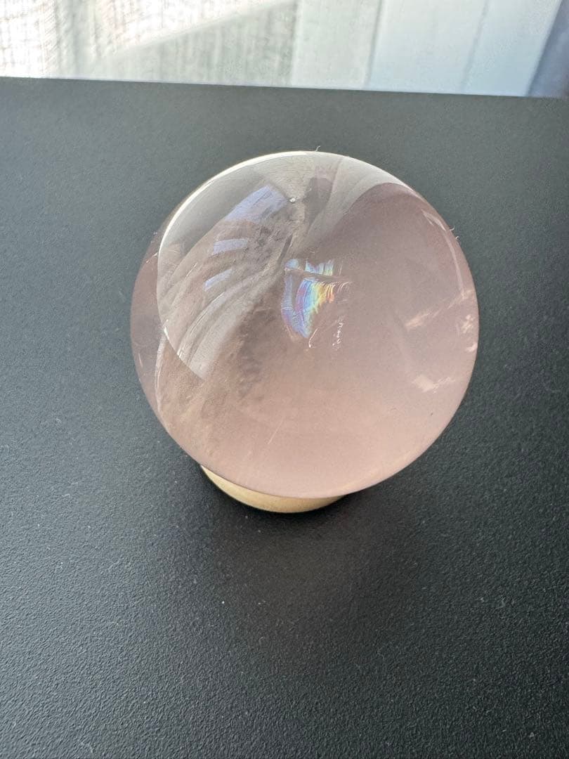 超高品質 ジェミーローズクォーツ スフィア　モザンビーク産