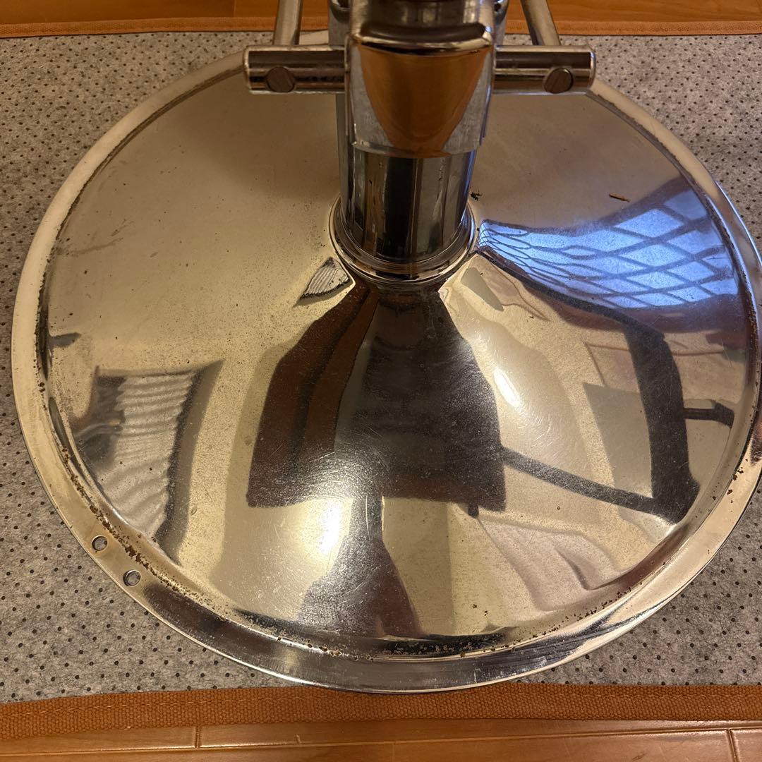 マテリ リベット（キャメル）丸ベース セット椅子