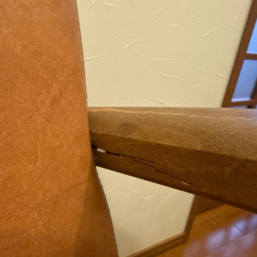 マテリ リベット（キャメル）丸ベース セット椅子