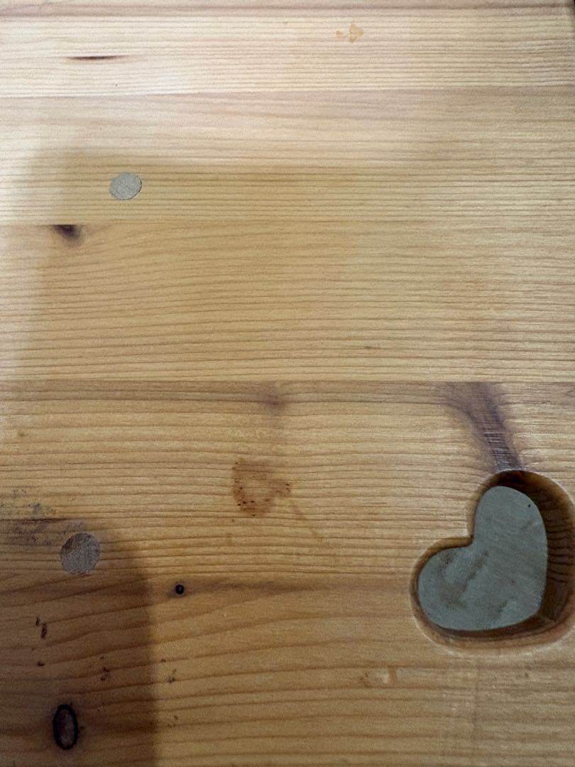 カントリー　ローテーブル　ハート