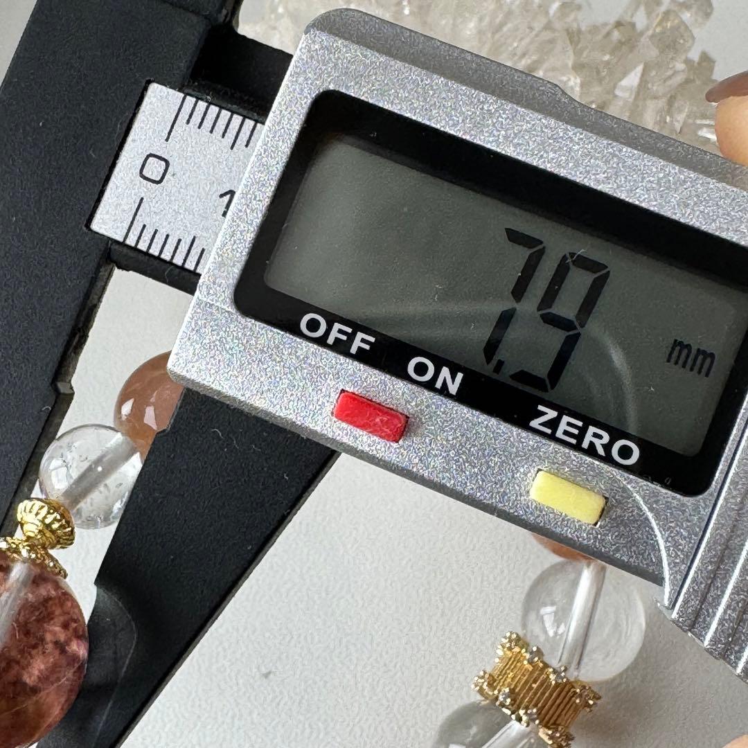 天然石　ハンドメイドブレスレット　ガーデンクォーツ　癒しの石　大地のパワー