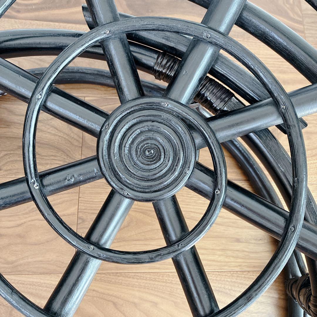 ニトリ リラックスチェア パパサンチェア ラタンチェア【廃盤品/希少カラー】