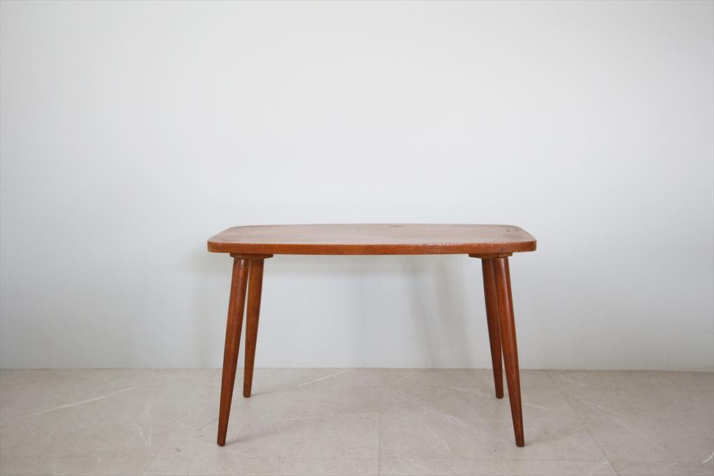 英国アンティーク木製コーヒーテーブル/机/ローテーブル/飾り棚(89-103)