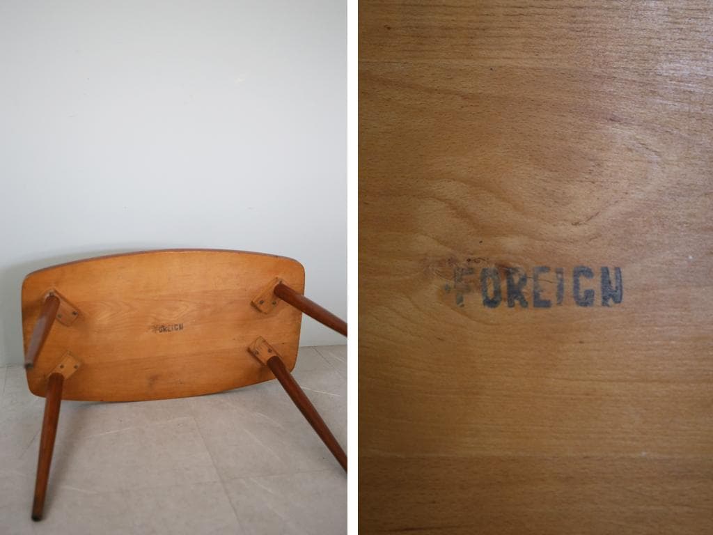 英国アンティーク木製コーヒーテーブル/机/ローテーブル/飾り棚(89-103)