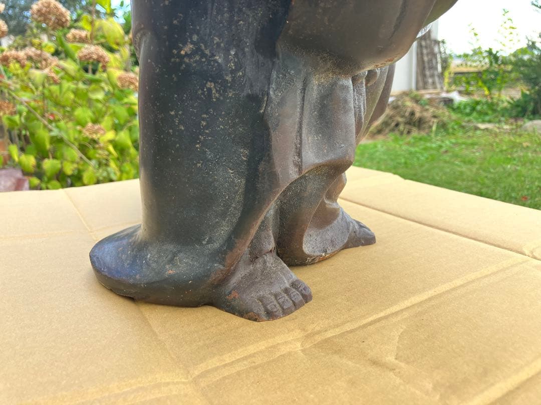 再度値下げ　迫力ある布袋 51cm 19kg ビンテージ　レトロ パワースポット