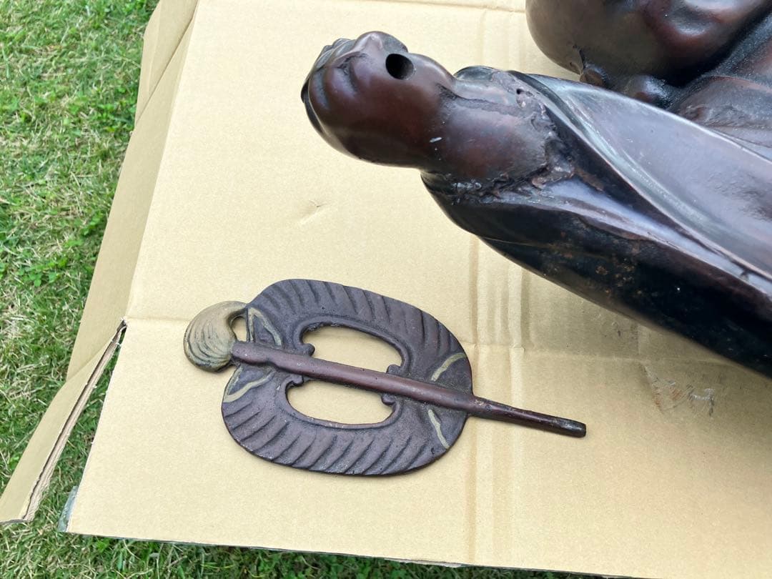 再度値下げ　迫力ある布袋 51cm 19kg ビンテージ　レトロ パワースポット