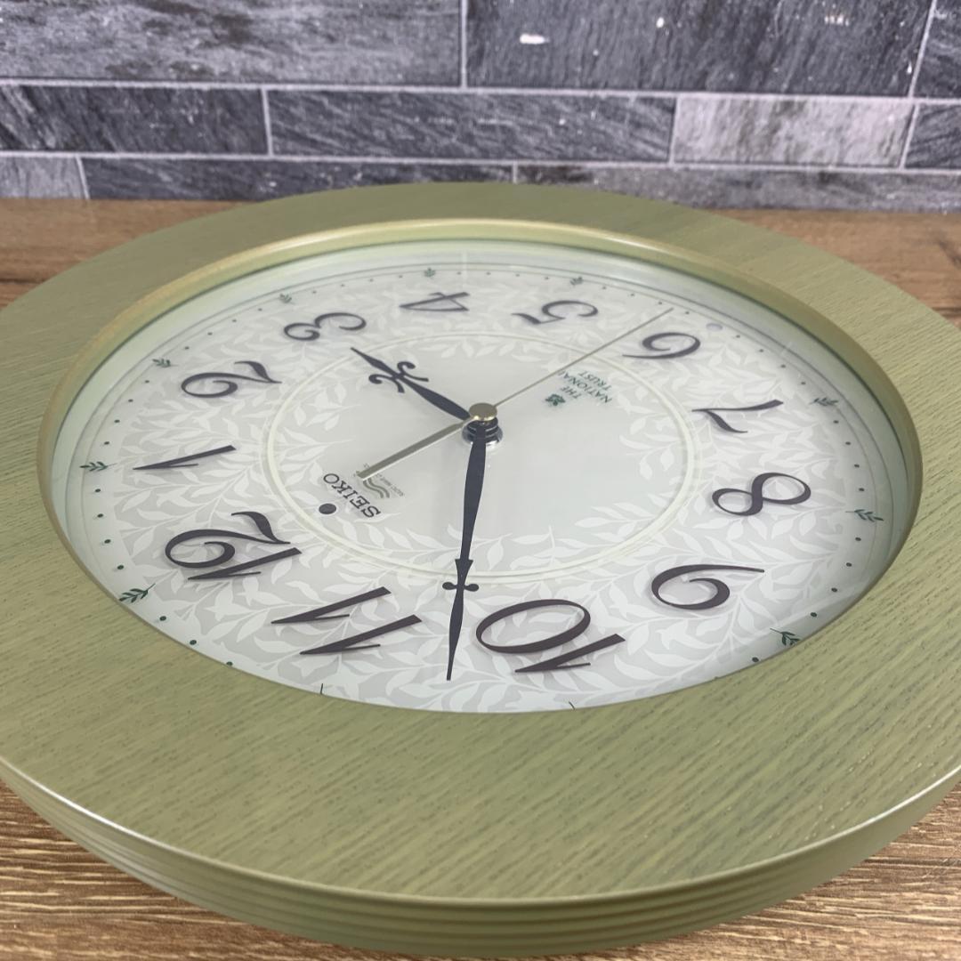 新品 生産終了品 SEIKO ザ・ナショナル・トラスト 電波掛け時計 KX303
