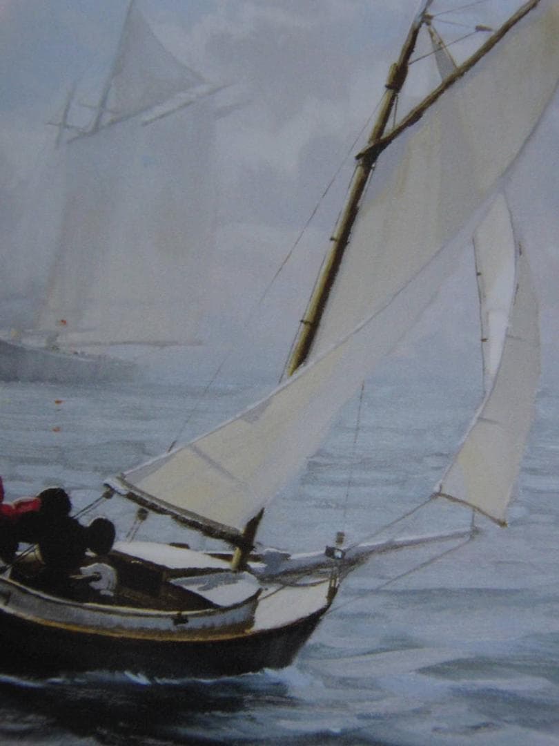 デビッド・タトウィラー、【EVENING SAIL】、希少な額装用画集より