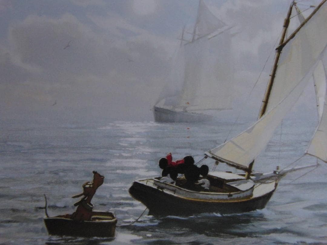 デビッド・タトウィラー、【EVENING SAIL】、希少な額装用画集より