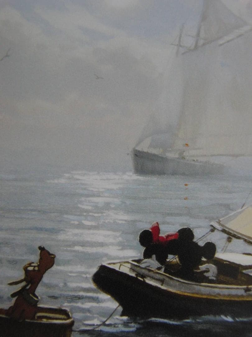 デビッド・タトウィラー、【EVENING SAIL】、希少な額装用画集より